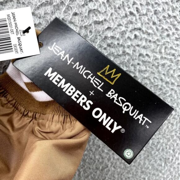 Jean Michel Basquiat x Members Only Bomber Mens Med Varsity Mona Lisa Streetwear - Picture 3 of 12